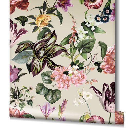 Noordwand Flora Behang met grote bloemenprint - 47461