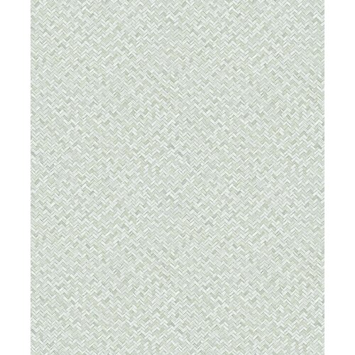 Noordwand Flora Behang met rotan vlechtwerk - 47479