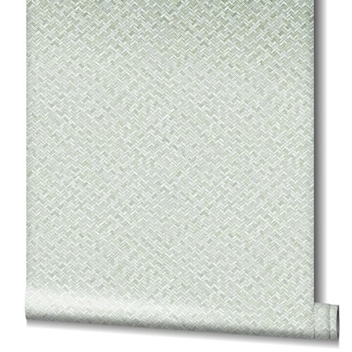 Noordwand Flora Behang met rotan vlechtwerk - 47479