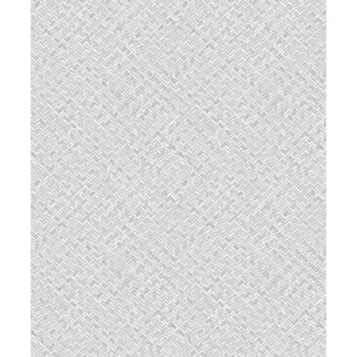 Noordwand Flora Behang met rotan vlechtwerk - 47480