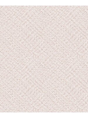 Noordwand Flora Behang met rotan vlechtwerk - 47482