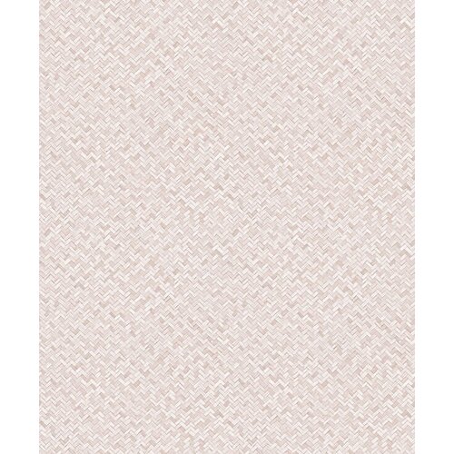 Noordwand Flora Behang met rotan vlechtwerk - 47482