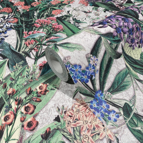 Noordwand Flora Behang met wilde bloemen - 47477