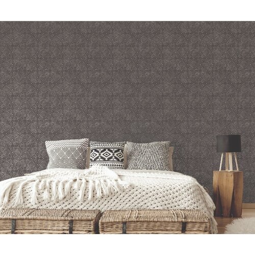 Noordwand Bazaar Behang met metallic cirkels en ruiten - G78316