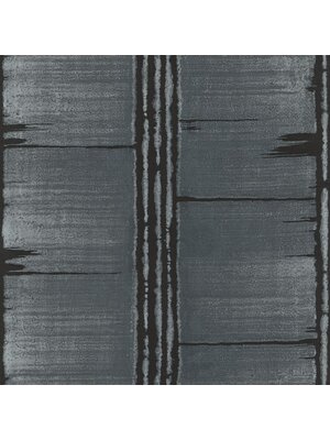 Noordwand Bazaar Behang met houtmotief met zwarte strepen - G78284