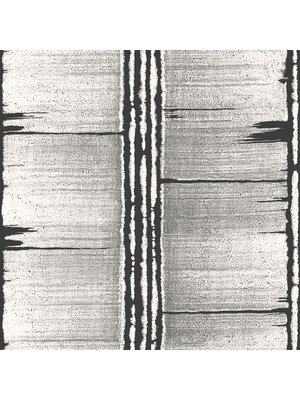 Noordwand Bazaar Behang met houtmotief met zwarte strepen - G78283