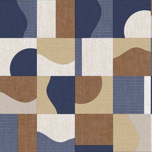 Noordwand Energie Behang met grafische vlakverdeling - 30126