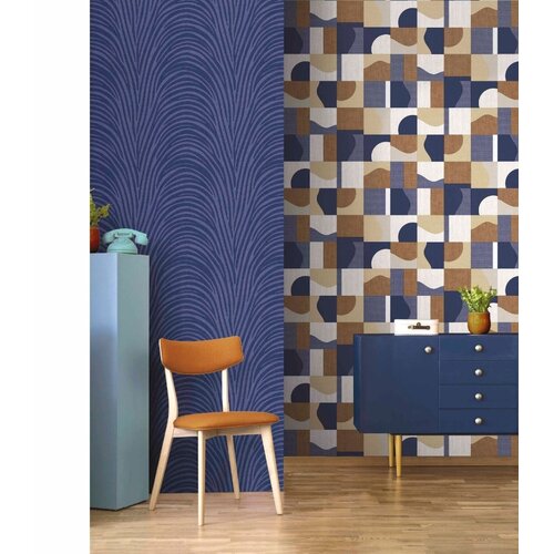 Noordwand Energie Behang met grafische vlakverdeling - 30126