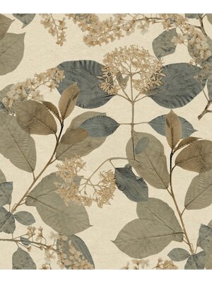 Noordwand Herbarium Behang met bladeren en bloemen - HE27232