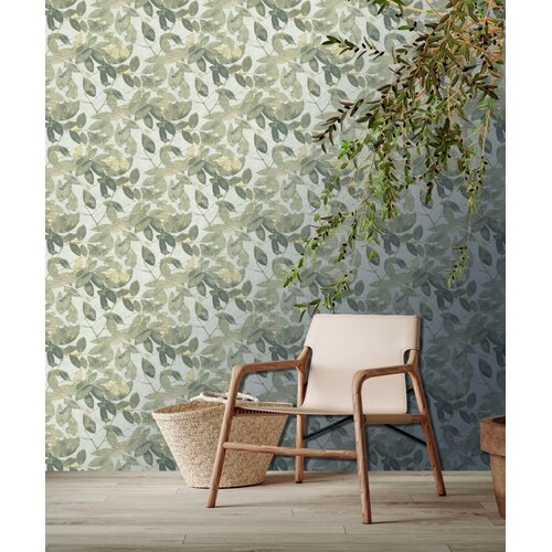 Noordwand Herbarium Behang met bladeren print - HE27270