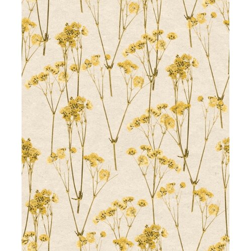 Noordwand Herbarium Behang met katoentakken - HE27242