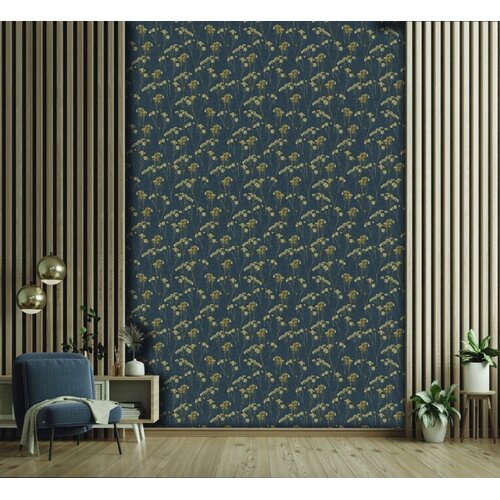 Noordwand Herbarium Behang met katoentakken - HE27243