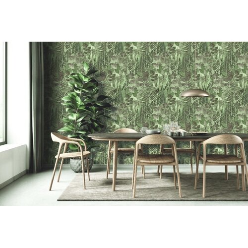 Noordwand Herbarium Fotobehang met grote bladeren print - HED27295