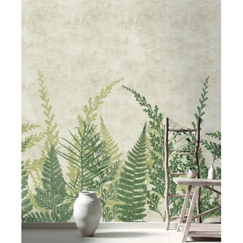 Noordwand Herbarium Fotobehang met varentakken - HED27293