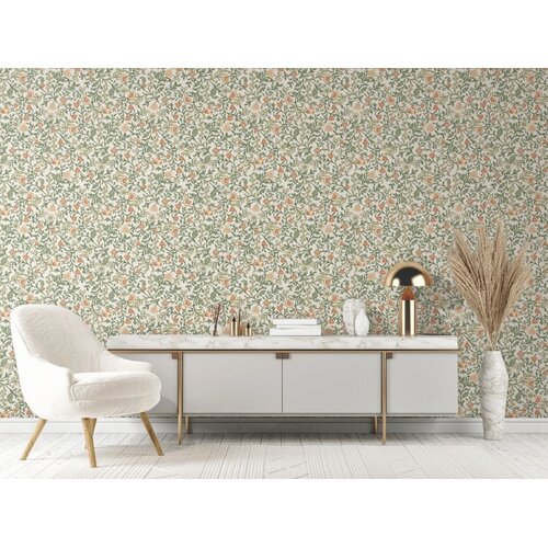 Noordwand Heritage Behang met Art Nouveau bloemen - 47626