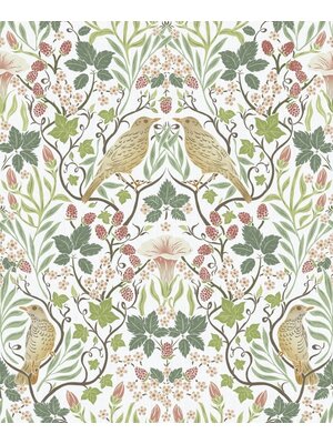Noordwand Heritage Behang met vogels en Art Nouveau bladeren - 47620 Noordwand Heritage Behang met vogels en Art Nouveau bladeren - 47620