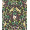 Noordwand Heritage Behang met vogels en Art Nouveau bladeren - 47621