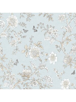 Noordwand Homestyle Behang met getekende bloemen en vlinders - FH37537