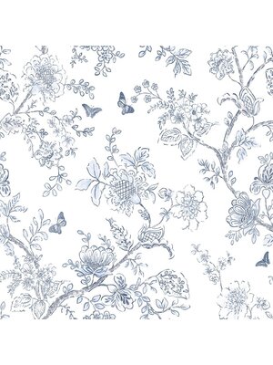 Noordwand Homestyle Behang met getekende bloemen en vlinders - FH37539