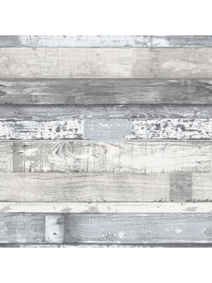 Noordwand Homestyle Behang met horizontale houten planken - FH37554