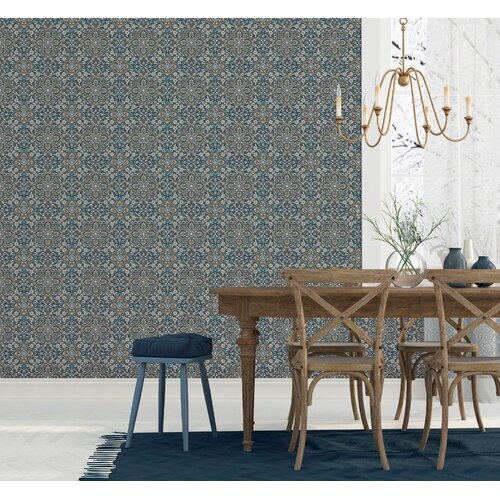 Noordwand Homestyle Behang met Portugese bloemen tegel - FH37542