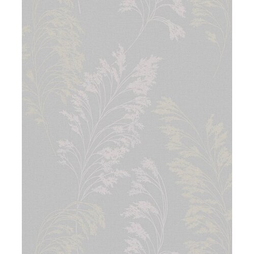 Noordwand Jackie Behang met glanzende graspluimen - 6819-20