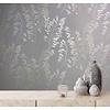 Noordwand Jackie Behang met glanzende graspluimen - 6819-20