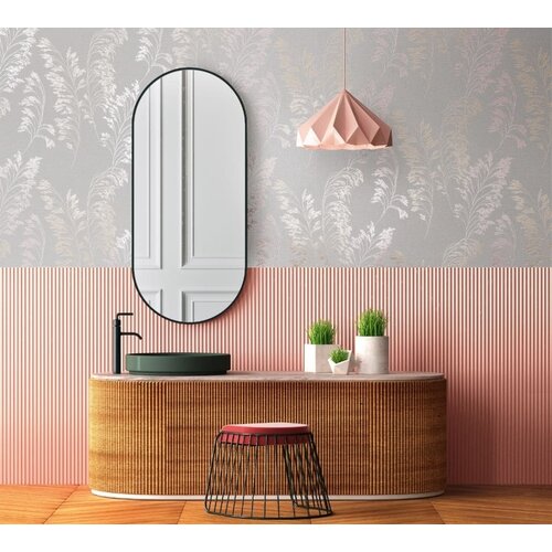 Noordwand Jackie Behang met glanzende graspluimen - 6819-20