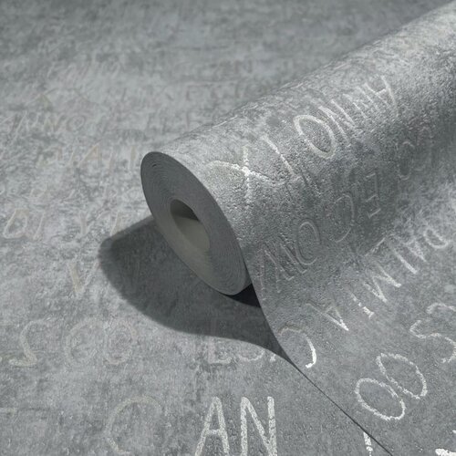 Noordwand Jackie Behang met glanzende letters - 6824-30