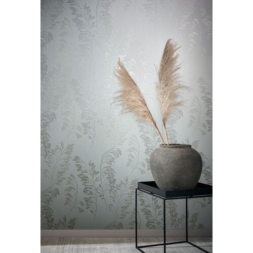 Noordwand Jackie Behang met gouden graspluimen - 6819-10