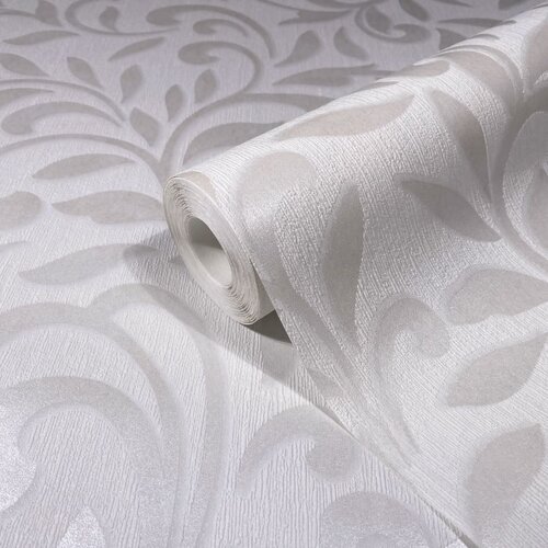 Noordwand Jackie Behang met klassieke ornamenten-bladeren print - 6829-10