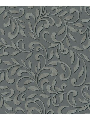 Noordwand Jackie Behang met klassieke ornamenten-bladeren print - 6829-30