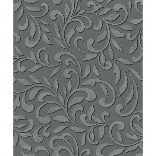 Noordwand Jackie Behang met klassieke ornamenten-bladeren print - 6829-30