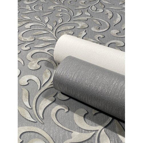 Noordwand Jackie Behang met klassieke ornamenten-bladeren print - 6829-30