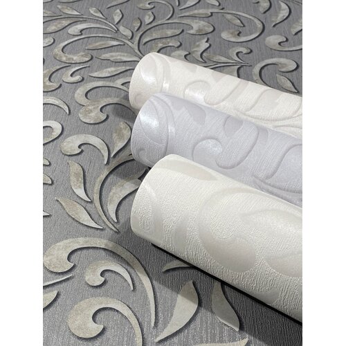 Noordwand Jackie Behang met klassieke ornamenten-bladeren print - 6829-30