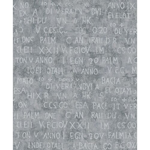 Noordwand Jackie Behang met zilveren letters - 6824-40