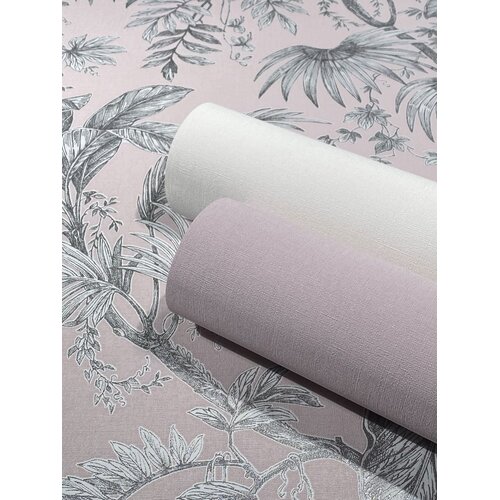 Noordwand Jackie; The New Design Book Behang met zilveren bladeren - 6818-30