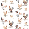 Noordwand Just Kitchens Behang met kippen - G45415