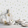 Noordwand Just Kitchens Behang met paddestoelen, vogels en vlinders - G45443
