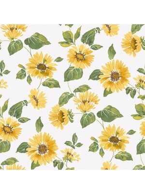 Noordwand Just Kitchens Behang met zonnebloemen - G45458