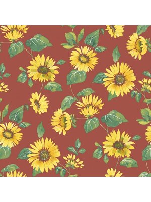 Noordwand Just Kitchens Behang met zonnebloemen - G45459