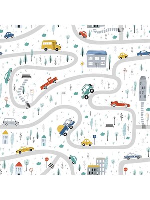 Noordwand Kids Walls Behang met auto's - 45844