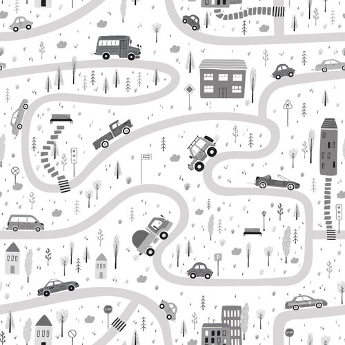 Noordwand Kids Walls Behang met auto's - 45846