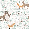 Noordwand Kids Walls Behang met bosdiertjes - 45872