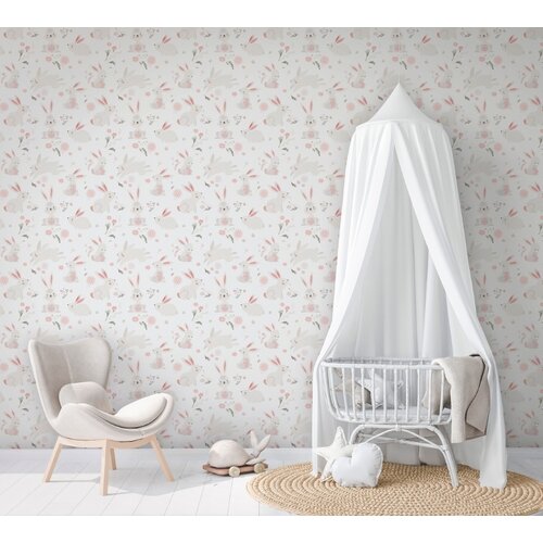 Noordwand Kids Walls Behang met konijntjes - 45860