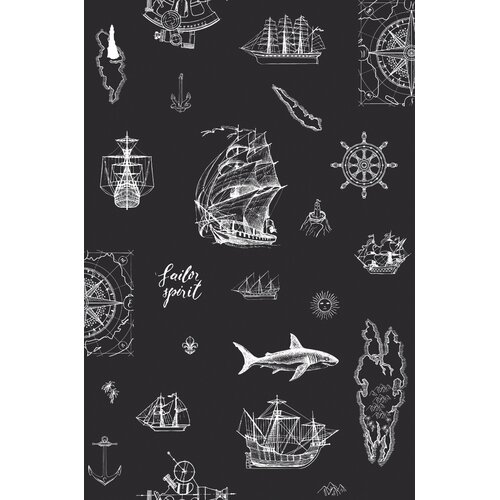 Noordwand Kids Walls Behang met nautische print met schepen, haaien en ankers - 45842