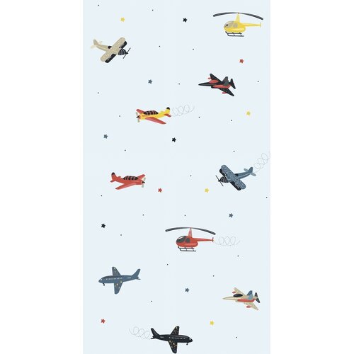 Noordwand Kids Walls Behang met vliegtuigen en helikopters - 45817