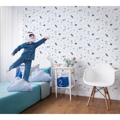 Noordwand Kids Walls Behang outerspace met astronauten, raketten en planeten - 45848