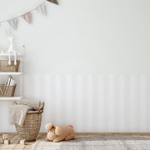 Noordwand Kids Walls Behang strepen lichtblauw-wit - 82261