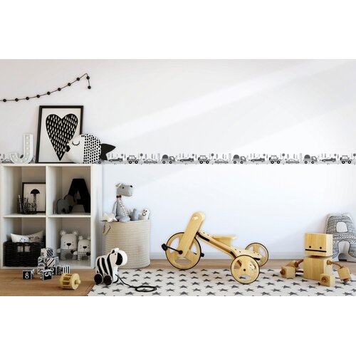 Noordwand Kids Walls Behangrand met auto's - 45847